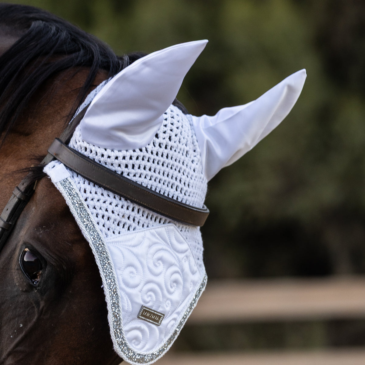 Stardust Ear Bonnet - White