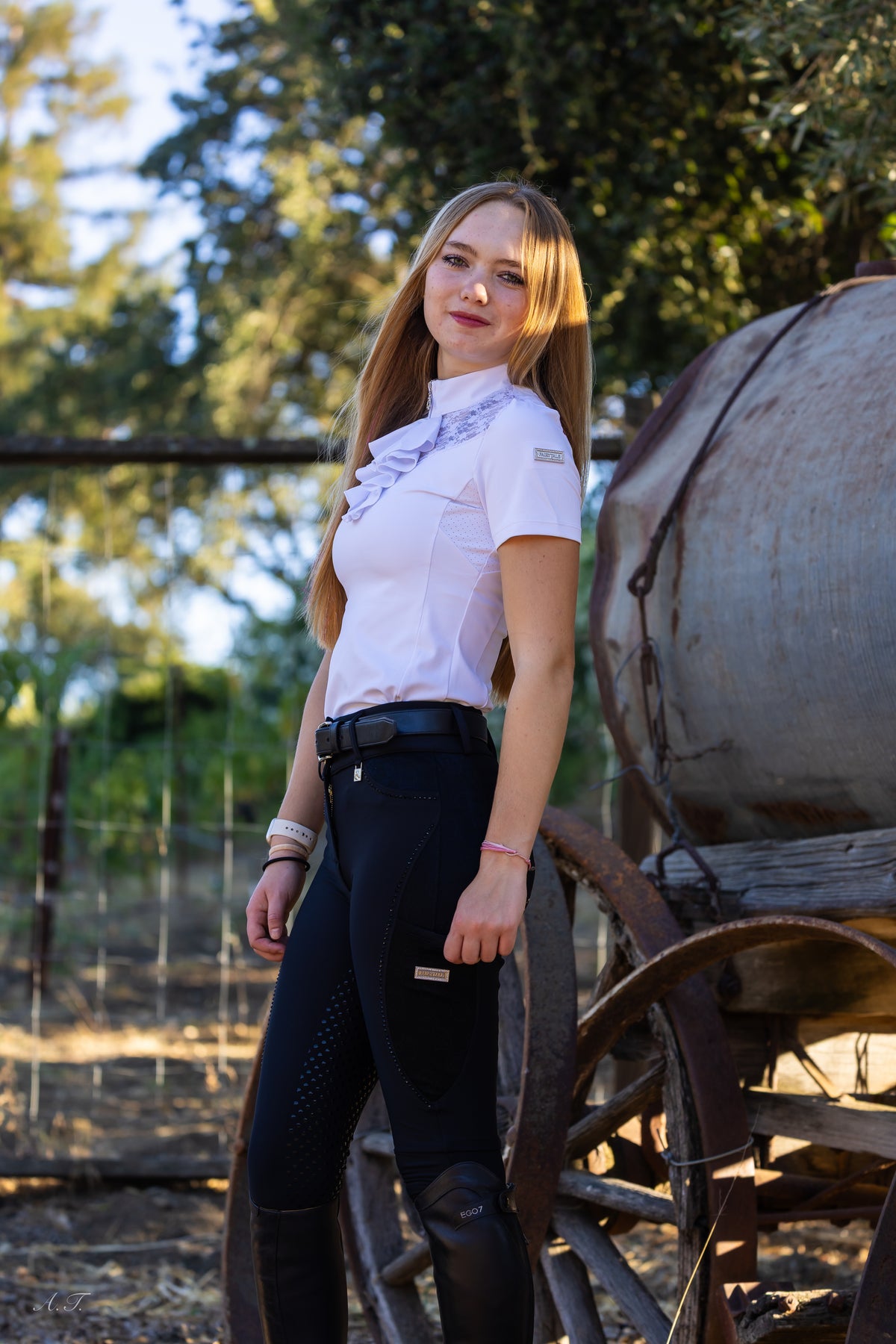 Duchess short sleeve shirt - White