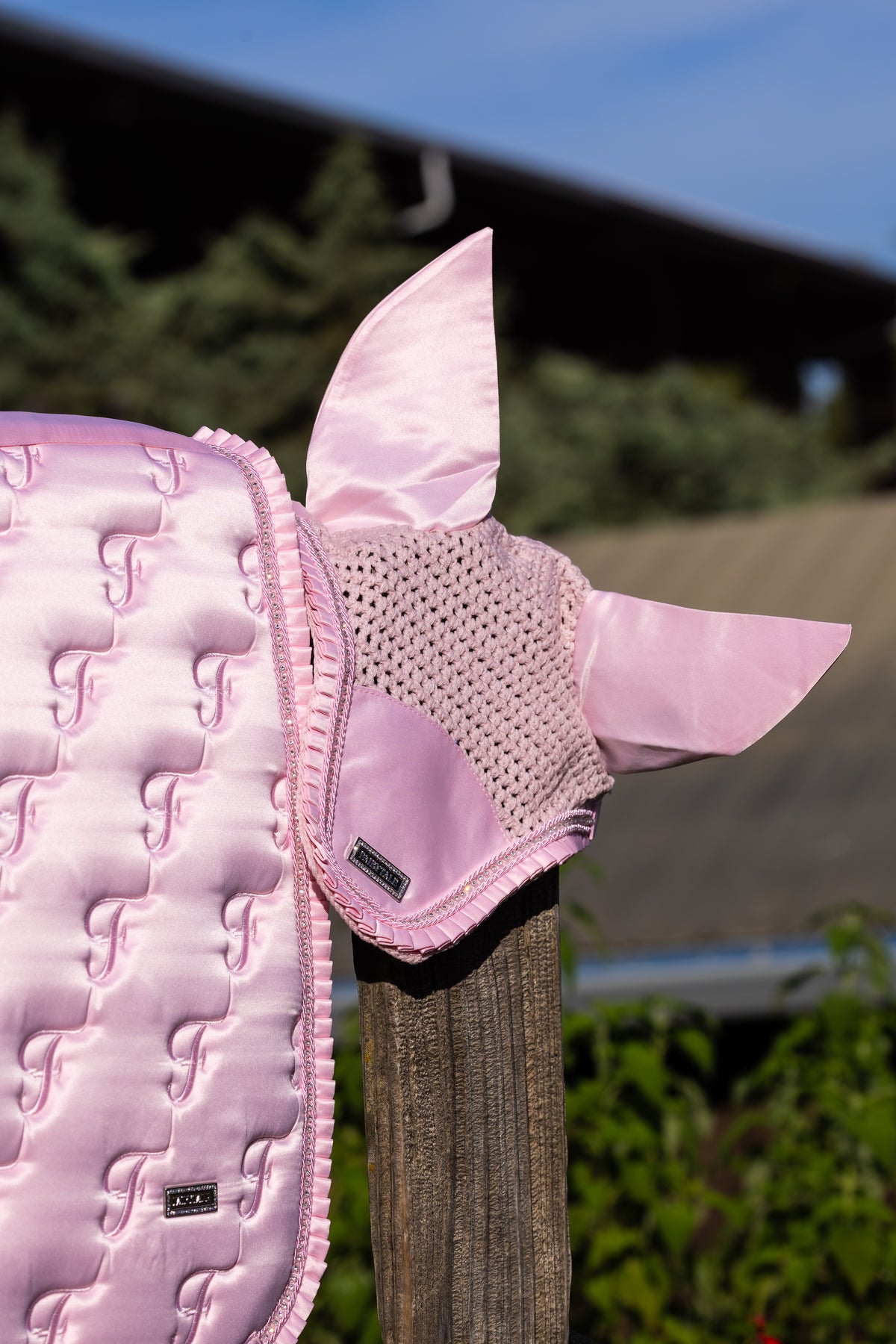 Fairytale Signature Monogram Ear Bonnet