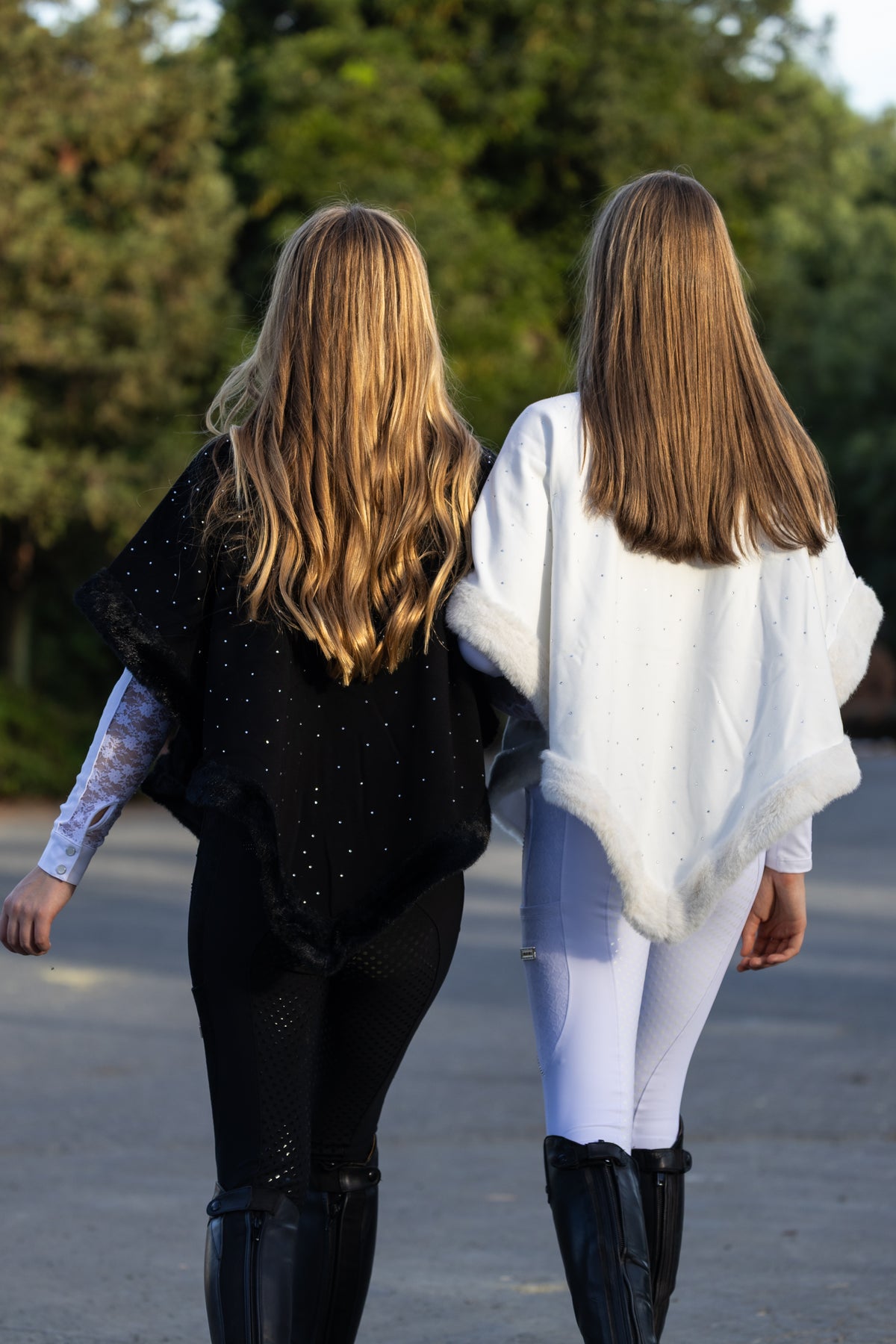 Regal Poncho - White