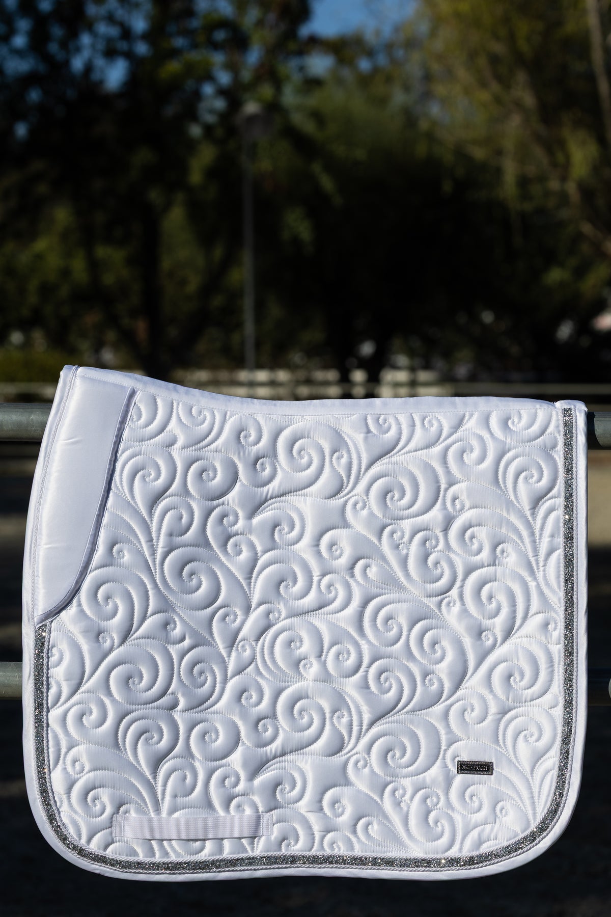 Fairytale Stardust Dressage Pad - White